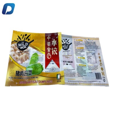 Customized Meat Dumplings Seafood Potato French Fries Vegetable Frozen Vacuum Food Packaging Bag