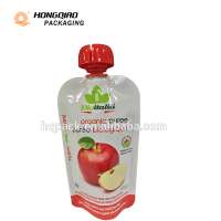 Customized Food Grade Plastic Reusable Fruit Puree Spout Pouch