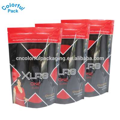 500g custom aluminium foil stand up food pouches ziplock packaging pouch snack chips flash bag chocolate with logo